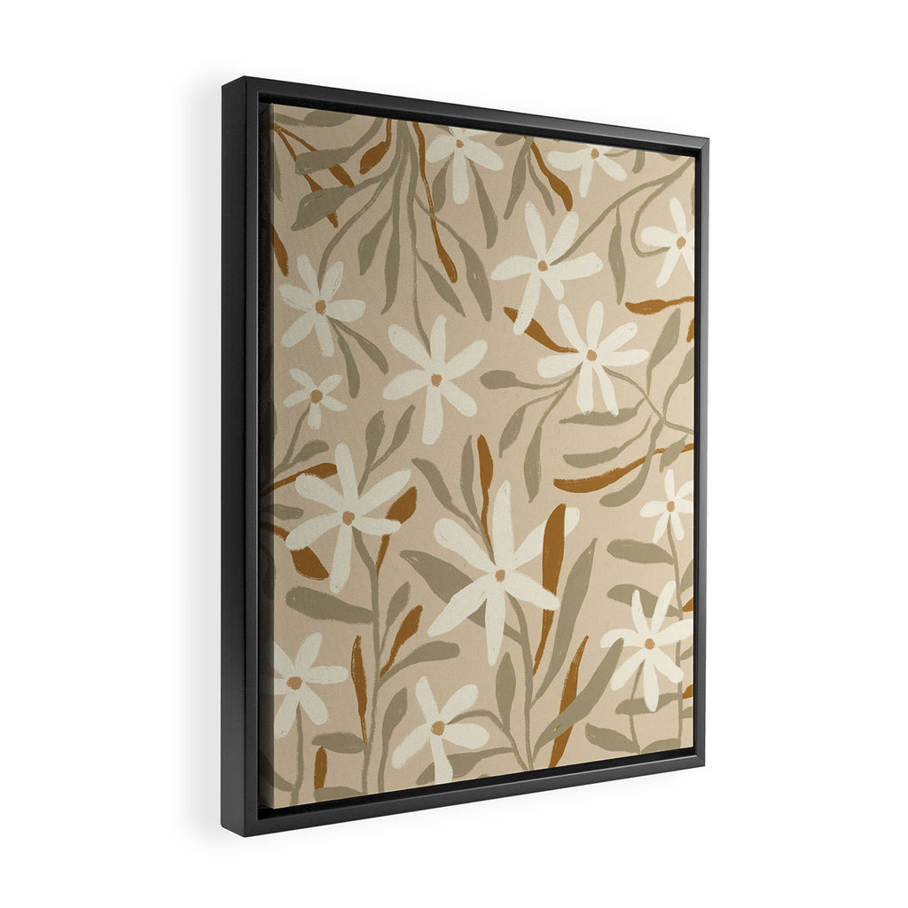Pastel Wildflowers Framed Canvas Print Gallery Image 2