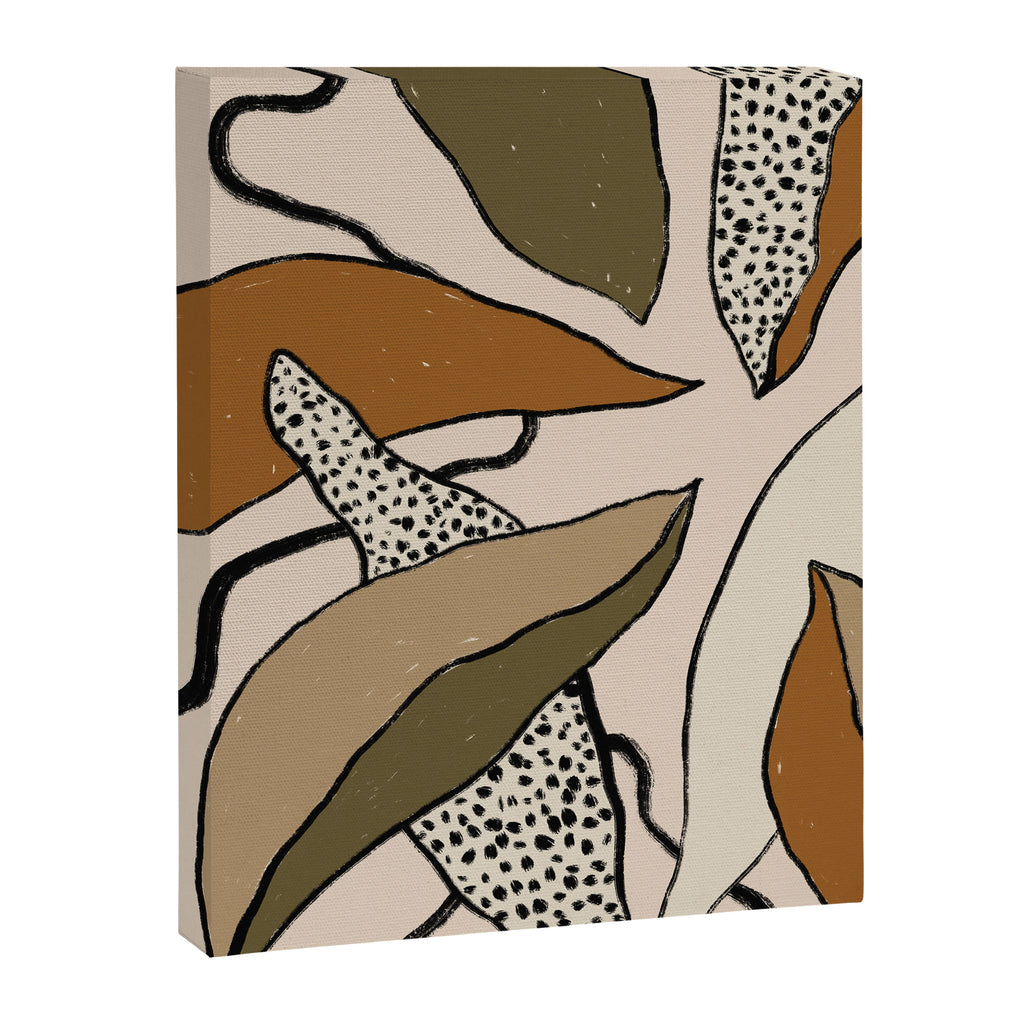 Patterned Tropical Leaves #1 Canvas Print Gallery Image 8