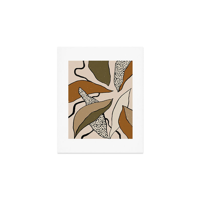 Patterned Tropical Leaves #1 Art Print Gallery Image 1