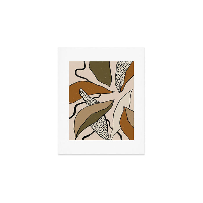 Patterned Tropical Leaves #1 Art Print Gallery Image 1