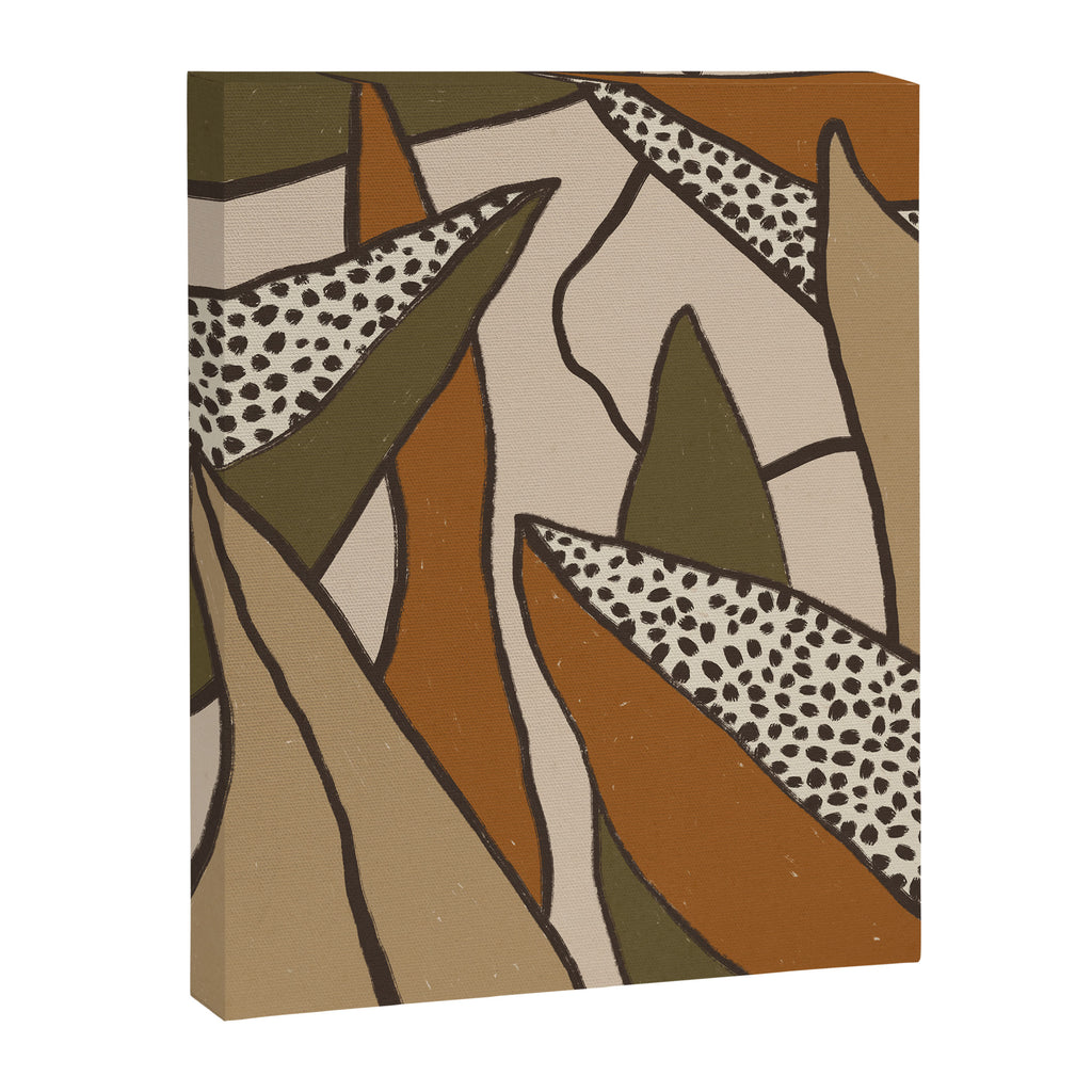 Patterned Tropical Leaves #2 Canvas Print Gallery Image 8
