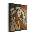 Patterned Tropical Leaves #2 Framed Canvas Print Gallery Image 2