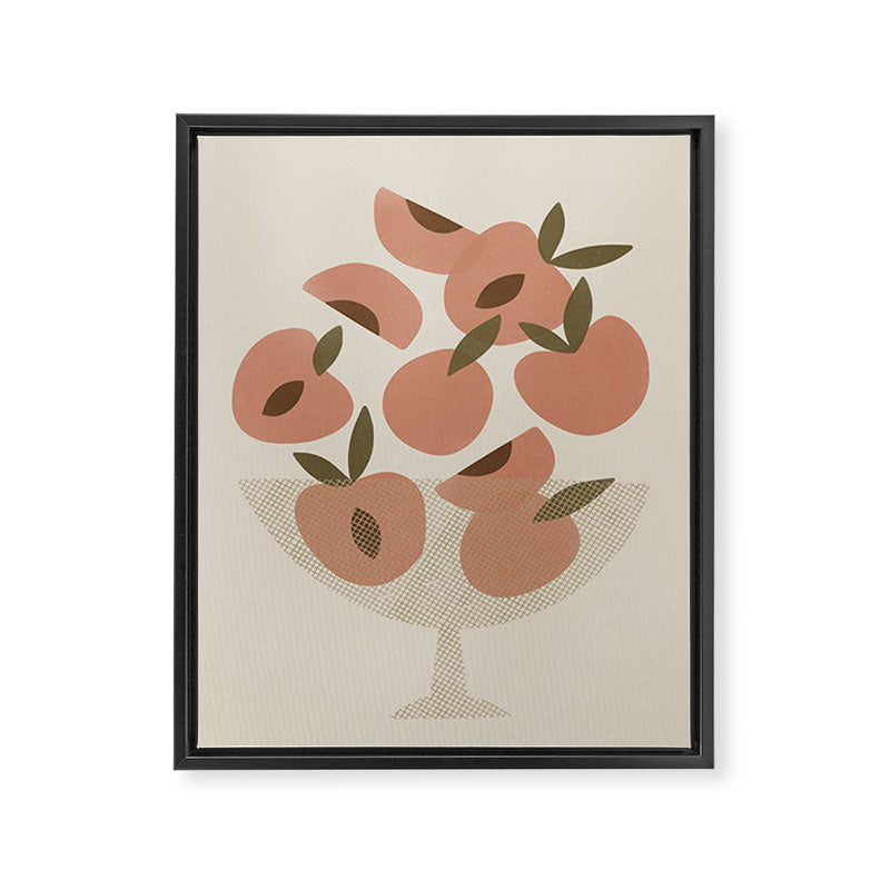 Peach Bowl Framed Canvas Print Gallery Image 8