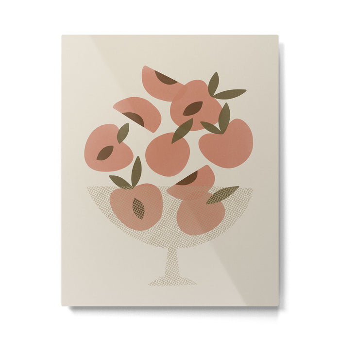 Peach Bowl Metal Print Gallery Image 1