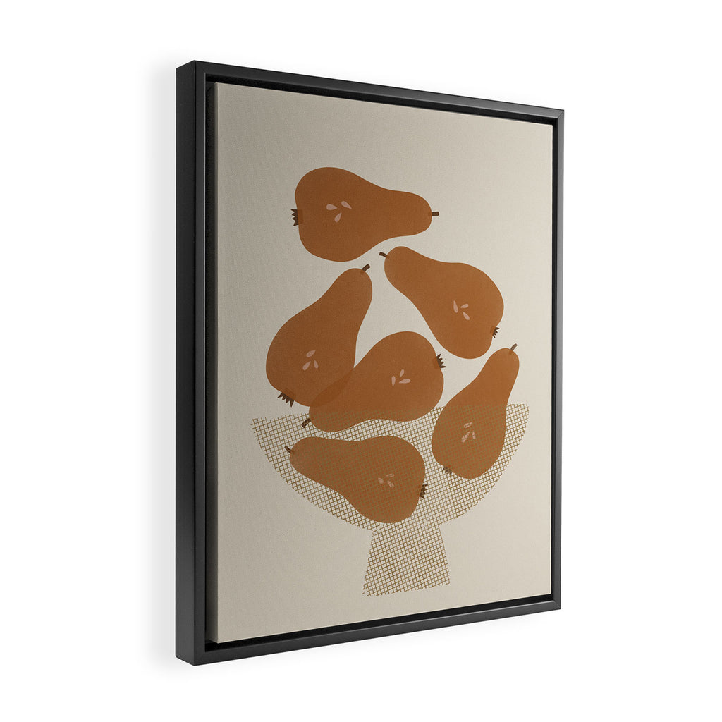 Pear Bowl Framed Canvas Print Gallery Image 2