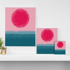 Pink Sun Canvas Print Gallery Image 3