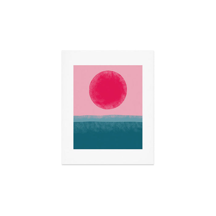 Pink Sun Art Print Gallery Image 1