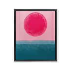 Pink Sun Framed Canvas Print Gallery Image 6