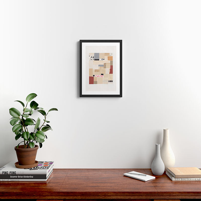 Plan B / Mixed Media Collage Framed Art Print Gallery Image 2