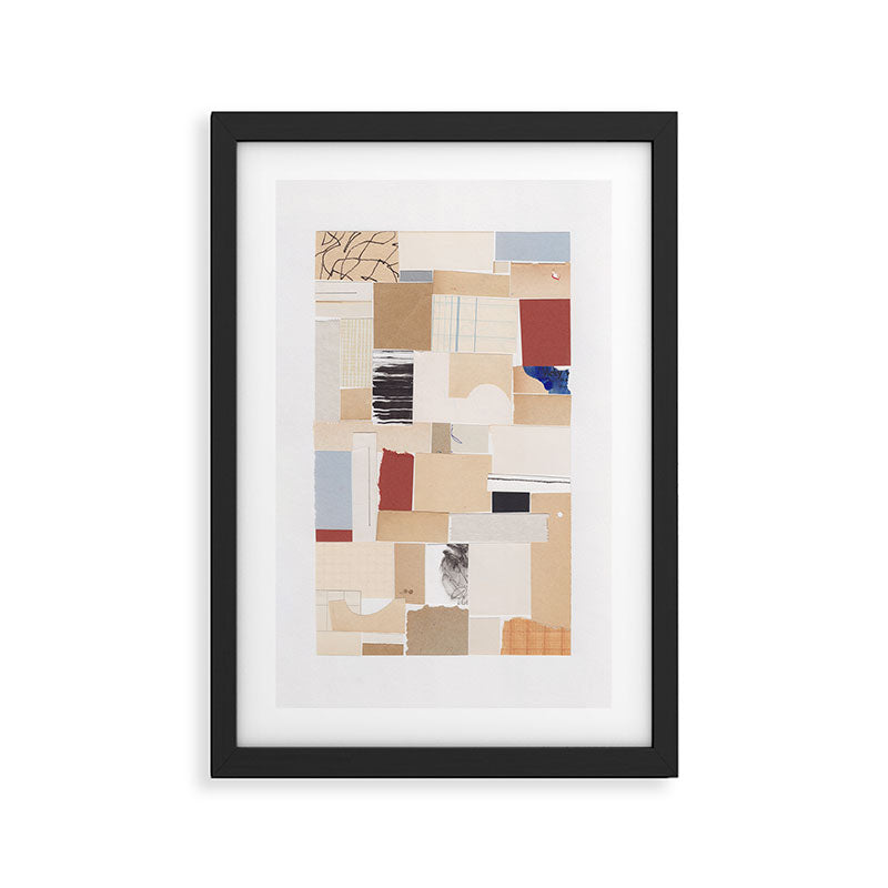 Plan / Mixed Media Collage Framed Art Print Gallery Image 2