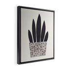 Plant in a pot #1 Framed Canvas Print Gallery Image 2