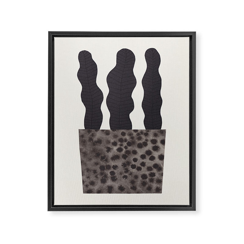 Plant in a pot #2 Framed Canvas Print Gallery Image 6