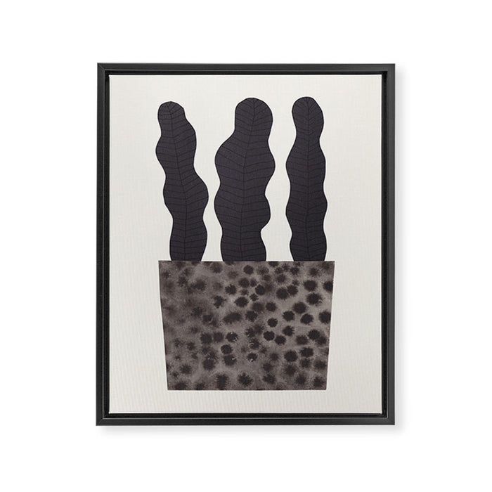 Plant in a pot #2 Framed Canvas Print Gallery Image 1