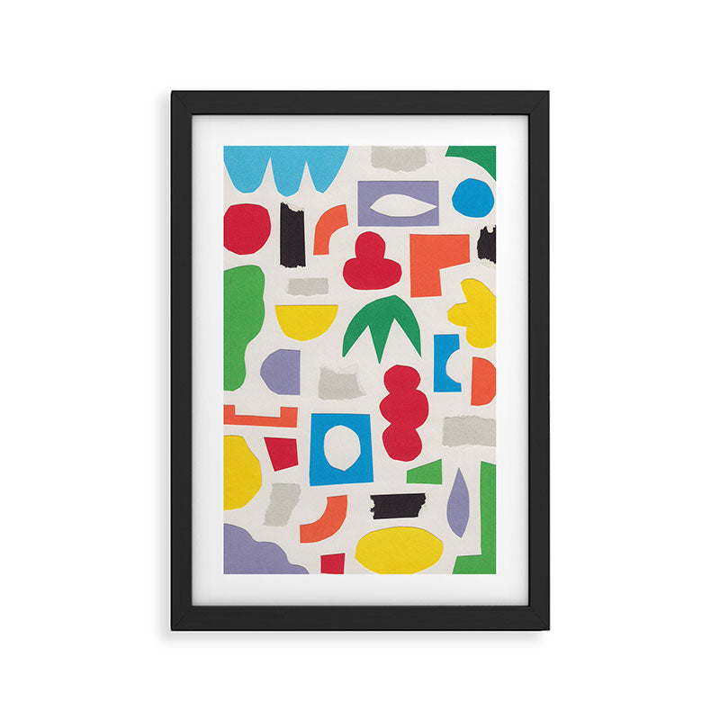 Playful Collage #3 Framed Art Print Gallery Image 3