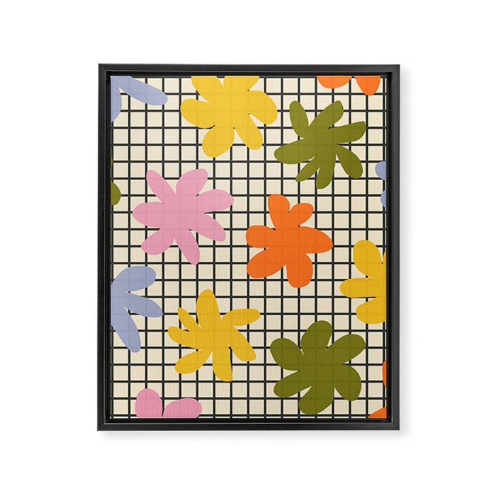 Playful Flowers #1 Framed Canvas Print Gallery Image 1