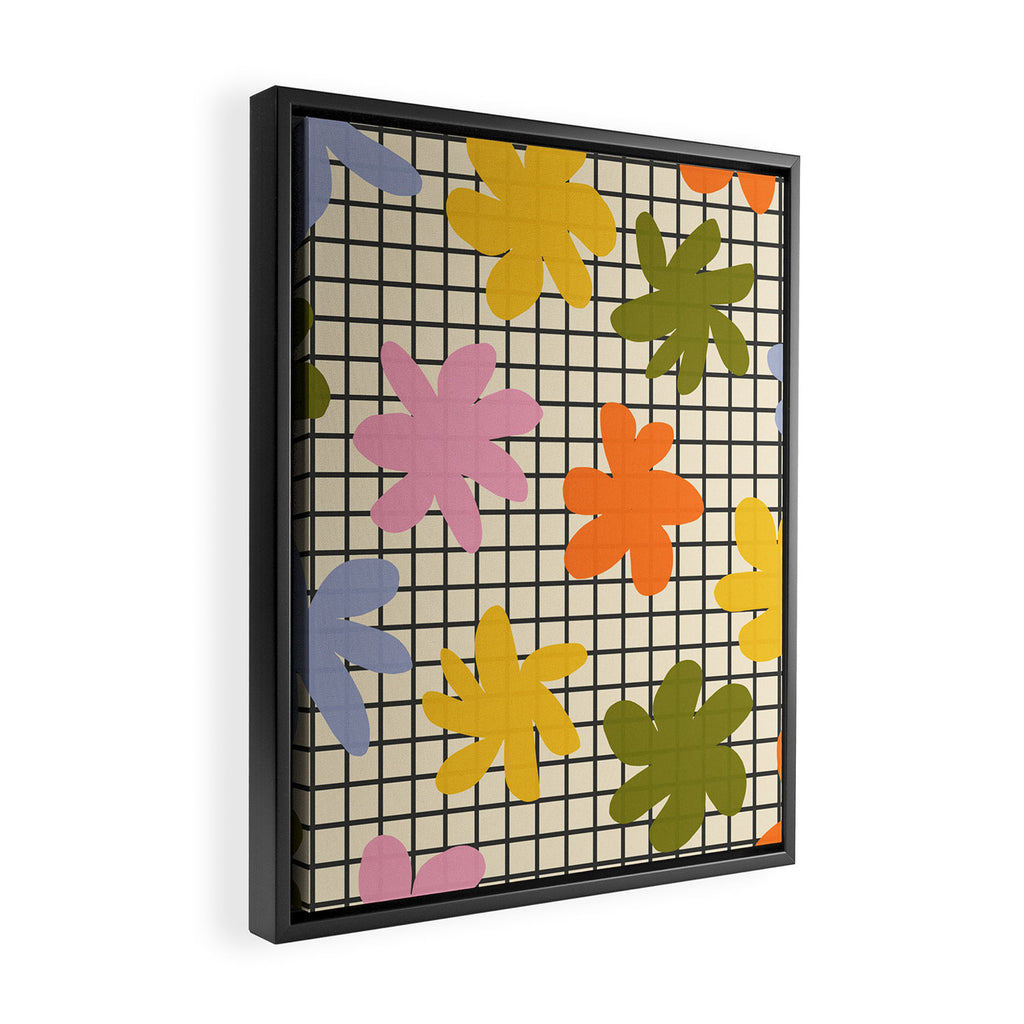 Playful Flowers #1 Framed Canvas Print Gallery Image 2