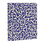 Playful strokes #2 / Blue on Beige Canvas Print Gallery Image 8