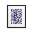 Playful strokes #2 / Blue on Beige Framed Art Print Gallery Image 6