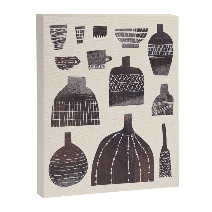 Pottery and Patterns #2 Canvas Print Gallery Image 1