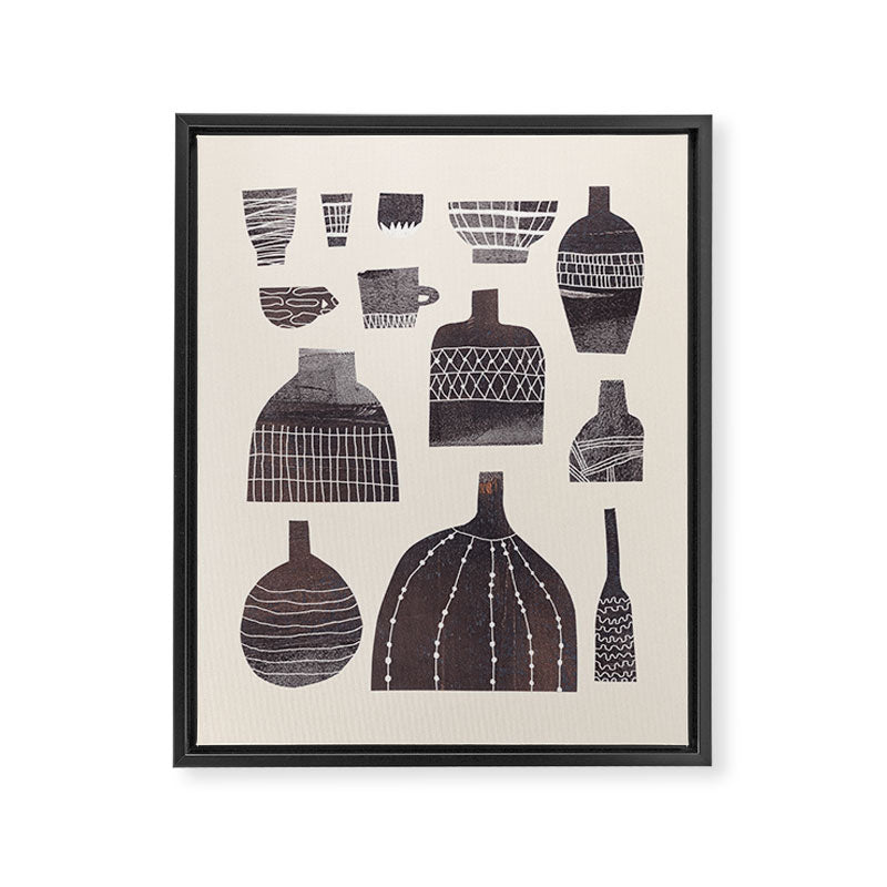 Pottery and Patterns #2 Framed Canvas Print Gallery Image 6