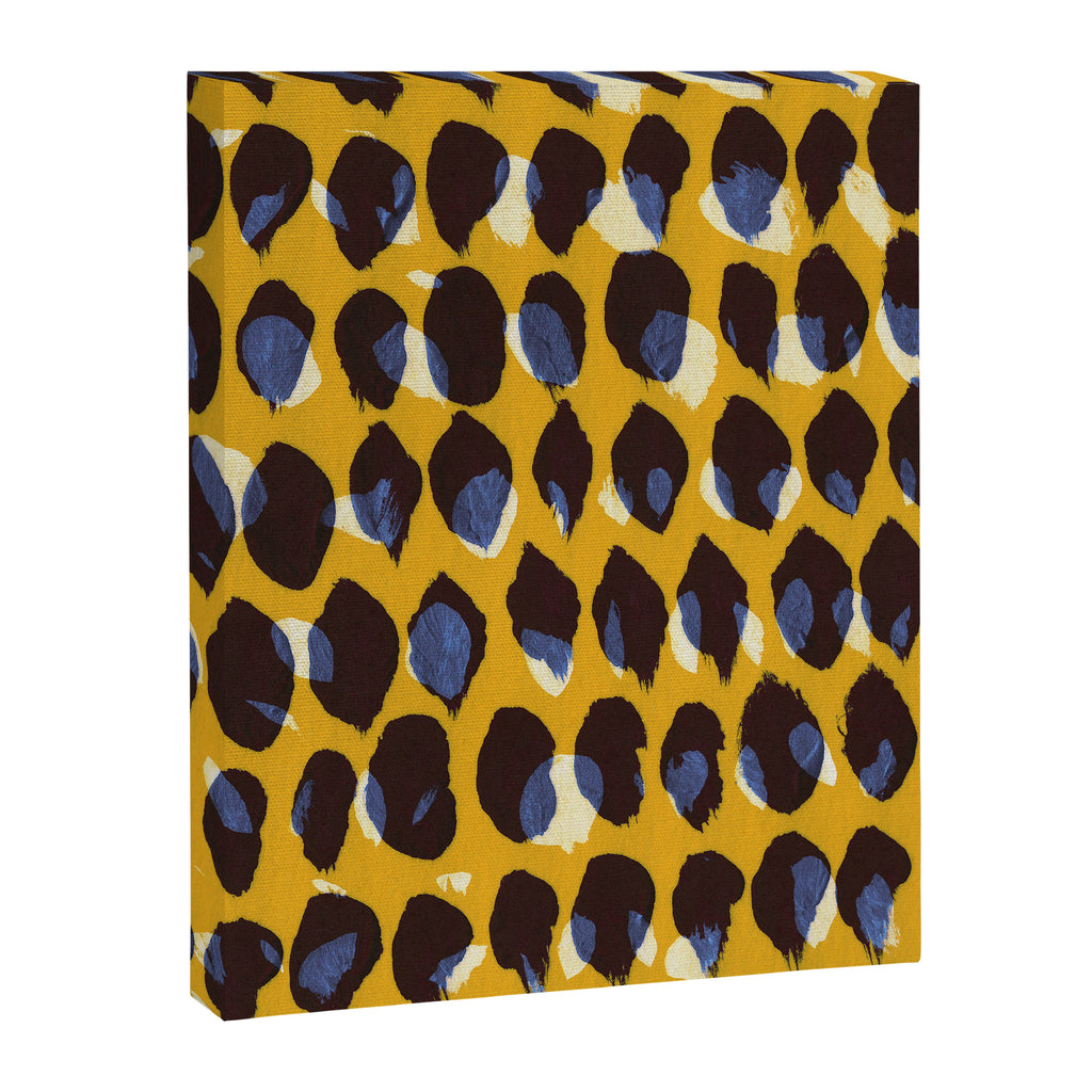 Pure Strokes #1 / Yellow & Blue Pattern Canvas Print Gallery Image 6