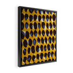 Pure Strokes #1 / Yellow & Blue Pattern Framed Canvas Print Gallery Image 2