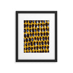 Pure Strokes #1 / Yellow & Blue Pattern Framed Art Print Gallery Image 5