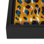 Pure Strokes #2 / Orange, Pink & Blue Framed Canvas Print Gallery Image 3