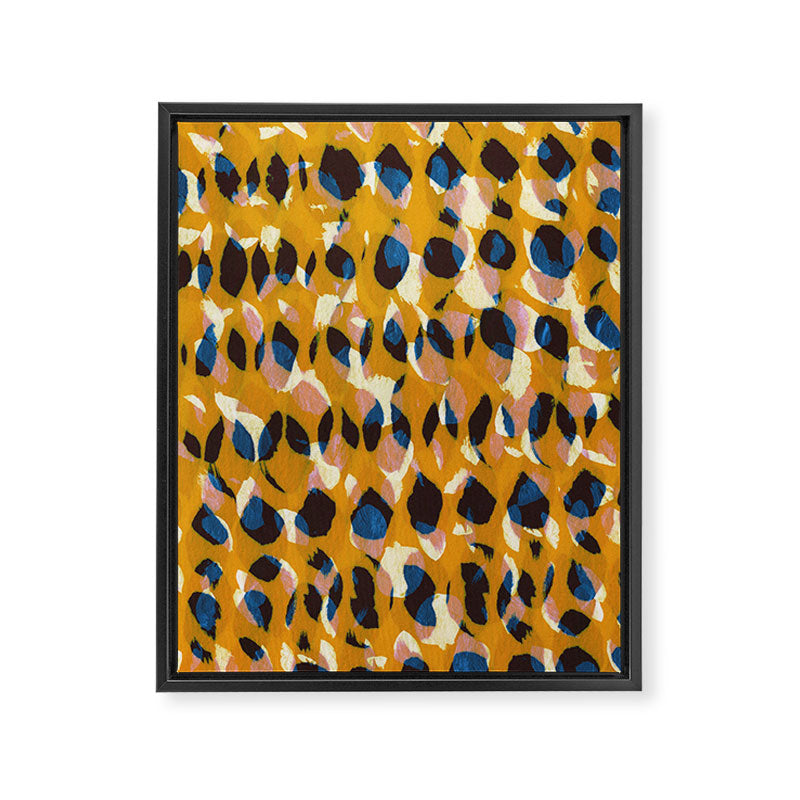 Pure Strokes #2 / Orange, Pink & Blue Framed Canvas Print Gallery Image 6