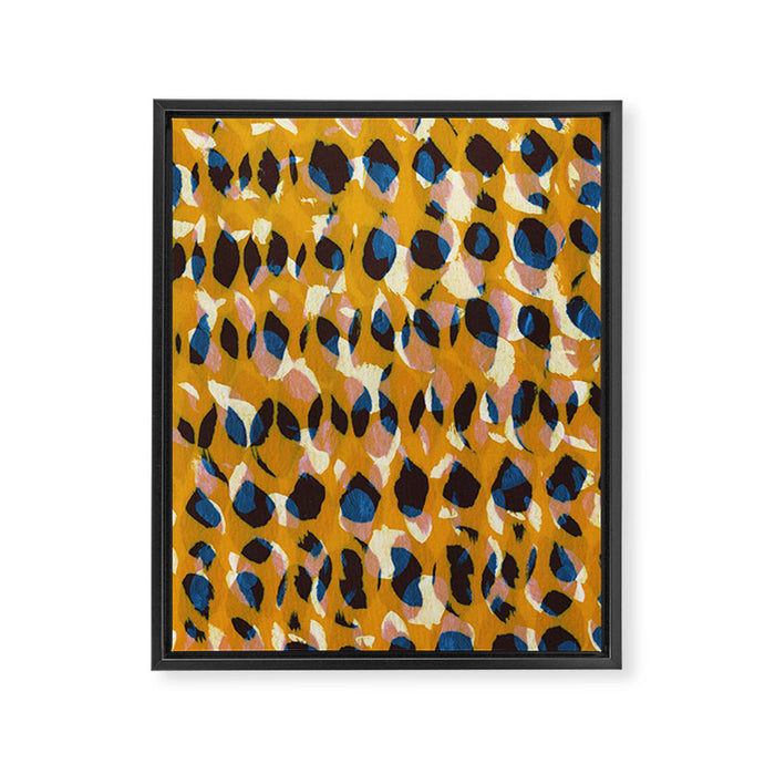 Pure Strokes #2 / Orange, Pink & Blue Framed Canvas Print Gallery Image 1