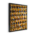 Pure Strokes #2 / Orange, Pink & Blue Framed Canvas Print Gallery Image 2