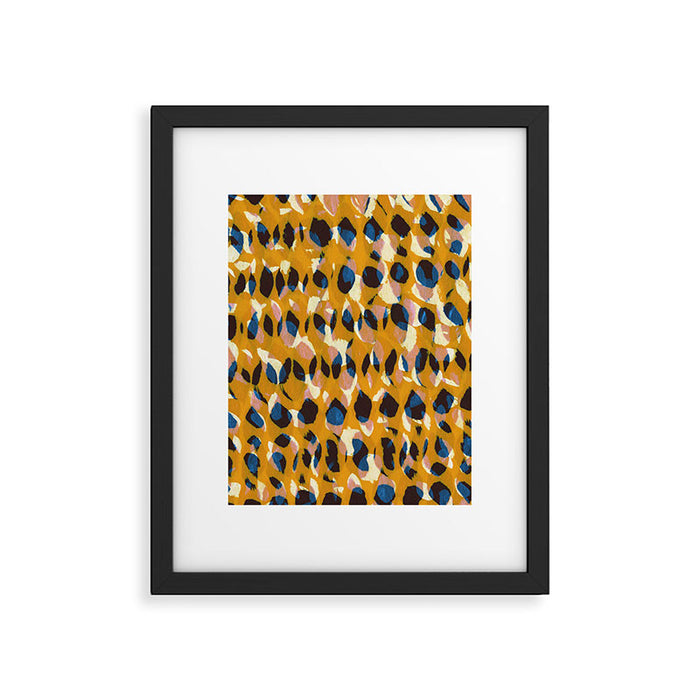 Pure Strokes #2 / Orange, Pink & Blue Framed Art Print Gallery Image 1