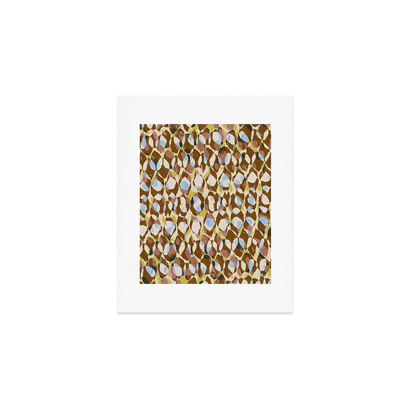 Pure Strokes #3 / Brown & Blue Art Print Gallery Image 1