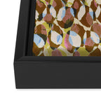 Pure Strokes #3 / Brown & Blue Framed Canvas Print Gallery Image 3
