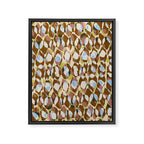 Pure Strokes #3 / Brown & Blue Framed Canvas Print Gallery Image 6