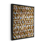 Pure Strokes #3 / Brown & Blue Framed Canvas Print Gallery Image 2