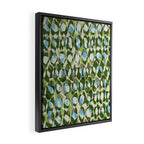 Pure Strokes #3 / Green & Blue Framed Canvas Print Gallery Image 2