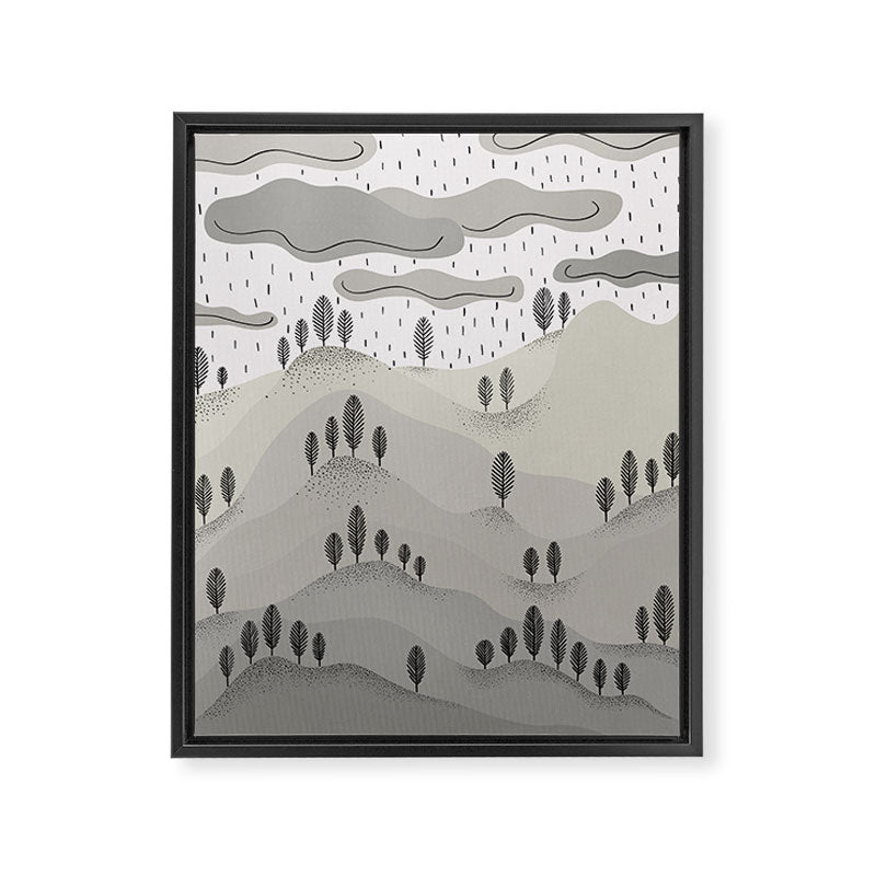 Rainy Day Framed Canvas Print Gallery Image 6