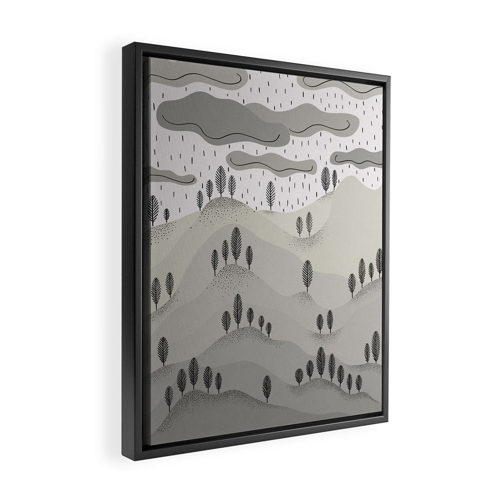 Rainy Day Framed Canvas Print Gallery Image 2