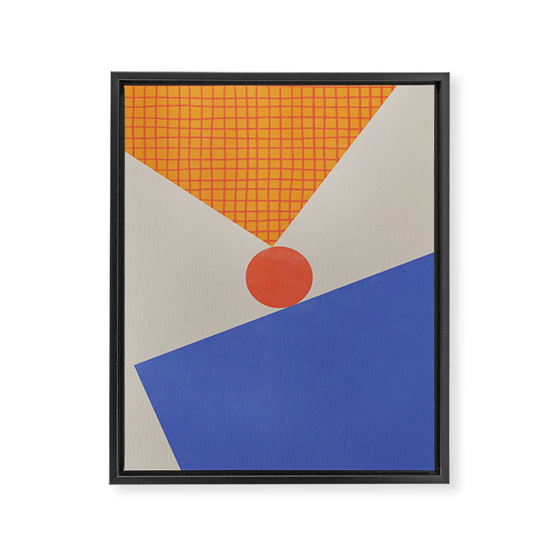 Red Circle #1 Framed Canvas Print Gallery Image 8