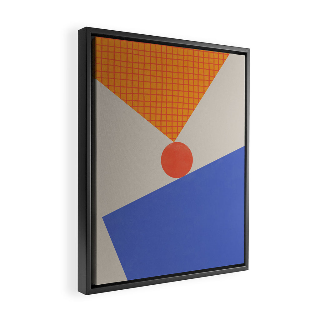 Red Circle #1 Framed Canvas Print Gallery Image 2