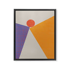 Red Circle #2 Framed Canvas Print Gallery Image 8
