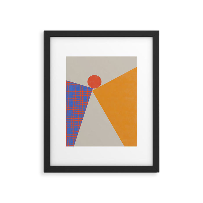 Red Circle #2 Framed Art Print Gallery Image 1