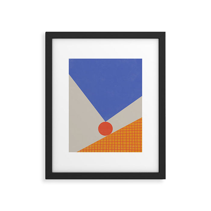 Red Circle #3 Framed Art Print Gallery Image 1