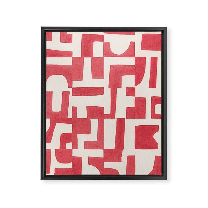 Red Puzzle Framed Canvas Print Gallery Image 6