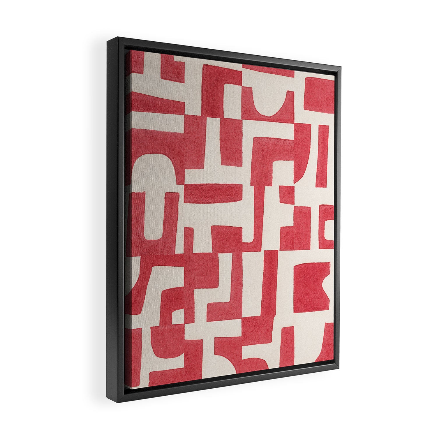 Red Puzzle Framed Canvas Print Gallery Image 2