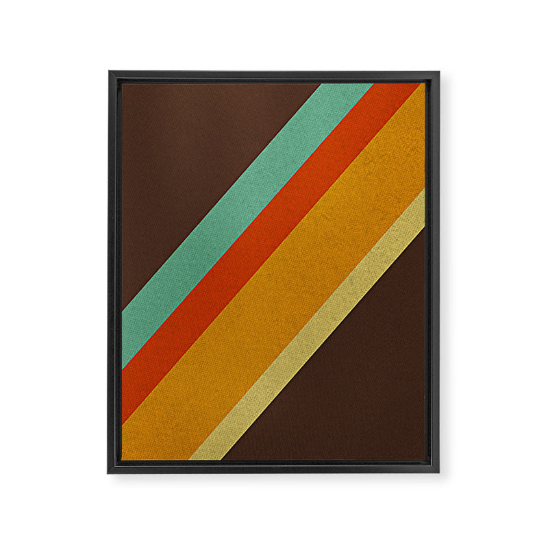 Retro 70s Color Palette Framed Canvas Print Gallery Image 6