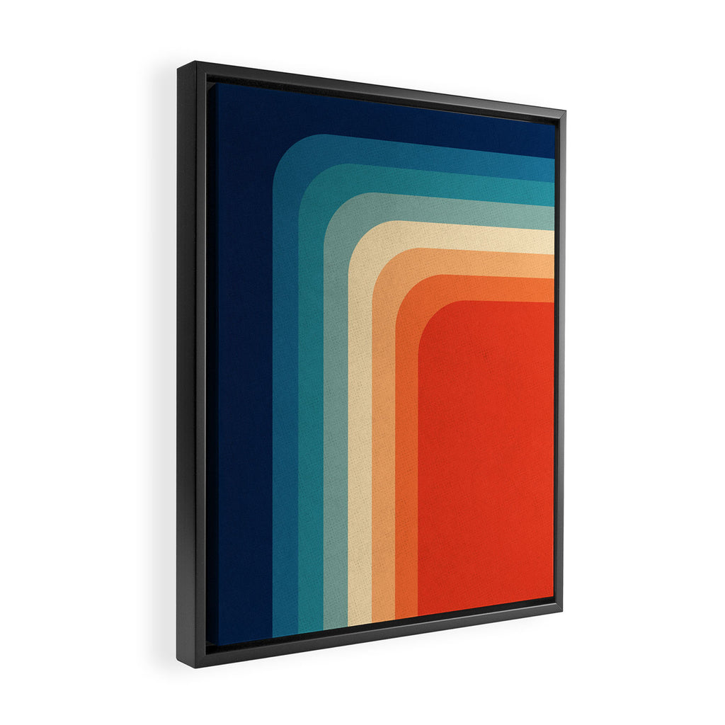 Retro 70s Color Palette III / 2 Framed Canvas Print Gallery Image 2