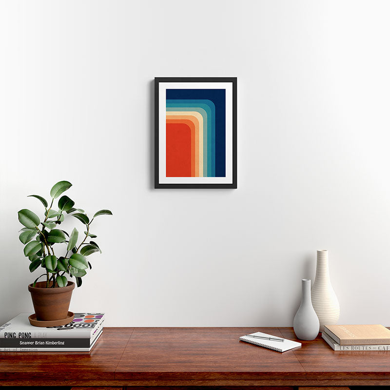 Retro 70s Color Palette III Framed Art Print Gallery Image 2