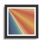 Retro 70s Sunrays Framed Art Print Gallery Image 1